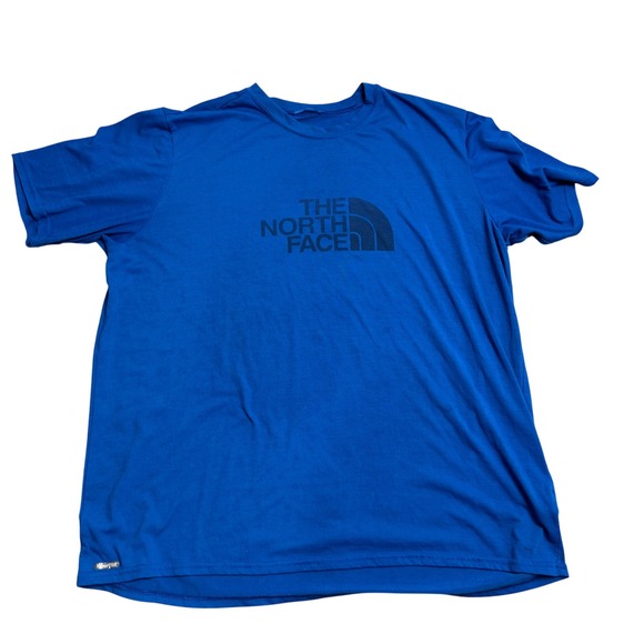 The North Face VaporWick T-Shirt Mens Blue XXL Short Sleeve Logo Athletic - Picture 1 of 6